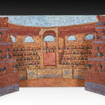 Domenico Gnoli, A Bullring (a stage set for a marionette theatre), c. 1957–58