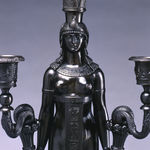 Pierre-Philippe Thomire (attributed to), A pair of Louis XVI oil lamps featuring the figures of L’Étude and La Philosophie, attributed...