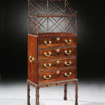 A GEORGE II MAHOGANY ARMCHAIR, English, circa 1755