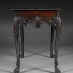 A GEORGE II MAHOGANY ARMCHAIR, English, circa 1755