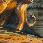 Walton Ford, Study for 'An Apparition', 2024