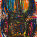 Judith Bernstein, Dick in a Head, 2015