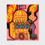 Judith Bernstein, Money Shot - Yellow, 2016