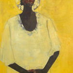 Olivia Mae Pendergast, Woman holding Cat, 2020