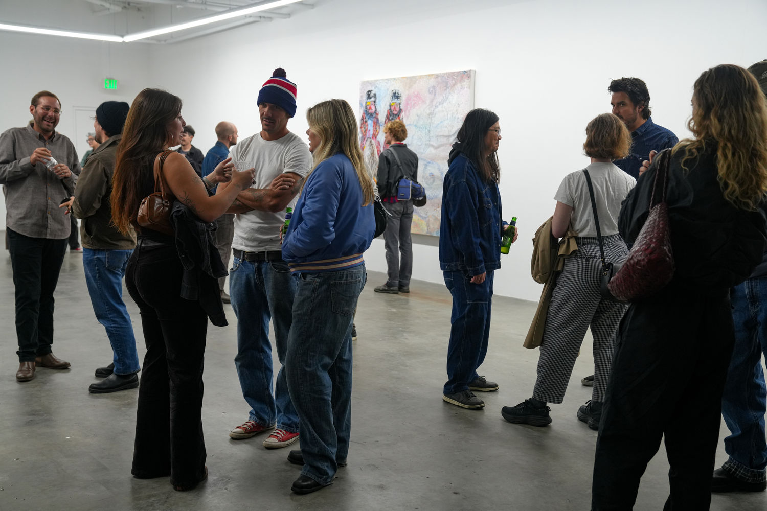 photo of the gallery with artwork on the walls