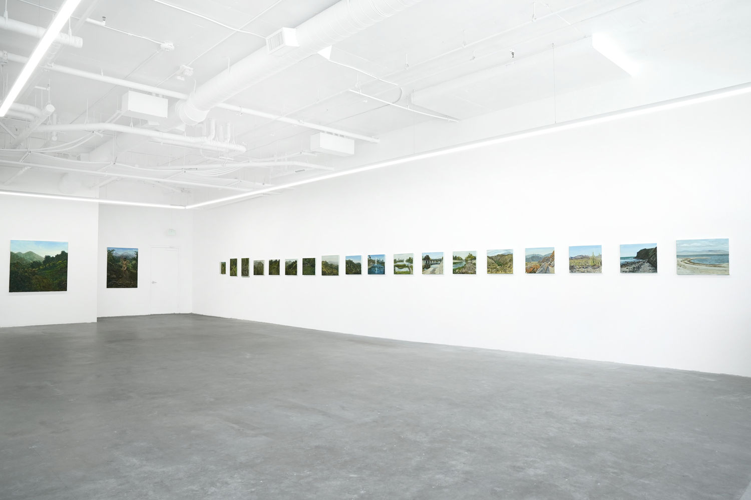 photo of the gallery with artwork on the walls