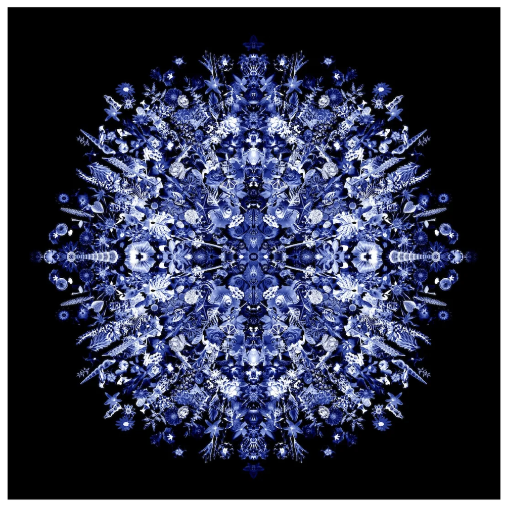 Carlos Betancourt, Re-Collections XI, Azul, 2021