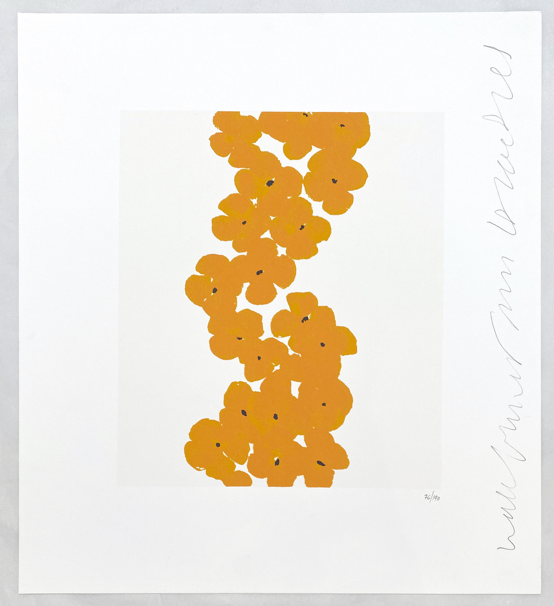 Donald Sultan, Wallflowers (#9)