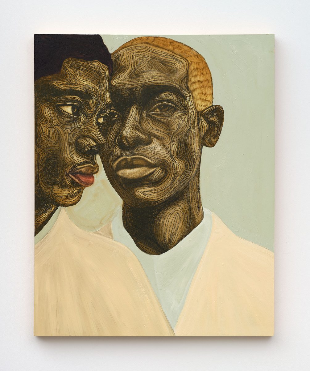 Collins Obijiaku Untitled (Two Heads), 2024