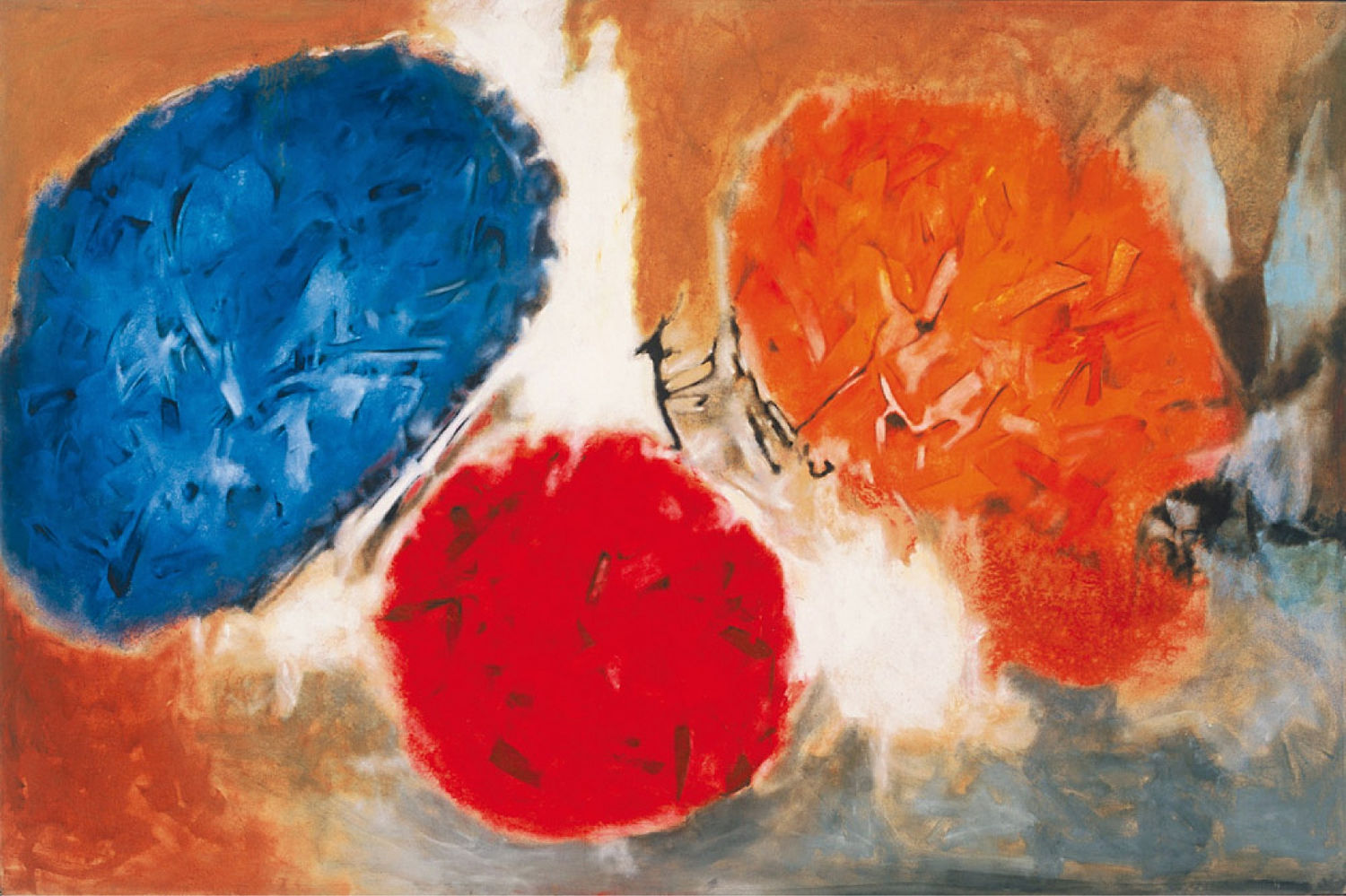 Aubrey Williams, Shostakovich 10th Symphony, Opus 93, 1981, Oil on canvas, 163 x 245 cm, 64 1/8 x 96 1/2 in