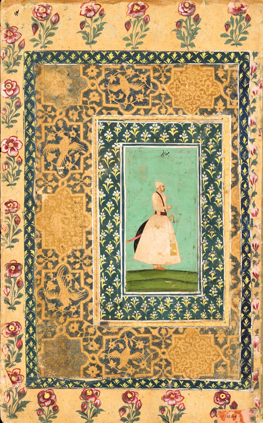 DOUBLE-SIDED MURAQQA&rsquo; FOLIO,&nbsp;Gouache heightened with gold on paper