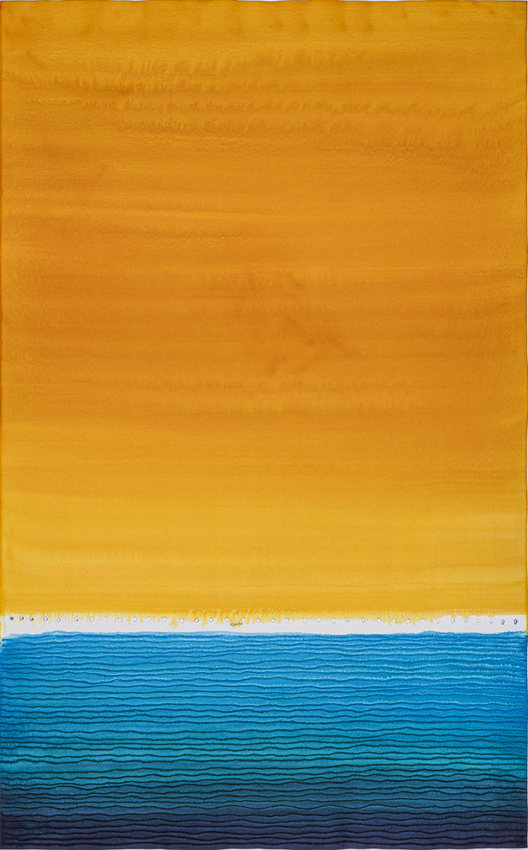 Sohan Qadri, Untitled, 2010, Ink and dye on paper, 78&nbsp;⅔ x 49&nbsp;⅕ in (199.9 x 125 cm), QADSO028