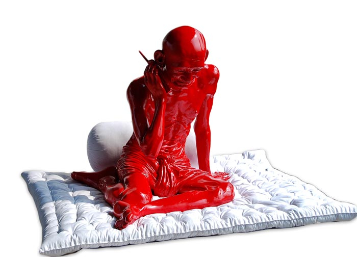 Debanjan Roy, India Shining II (Gandhi and the Cell Phone)