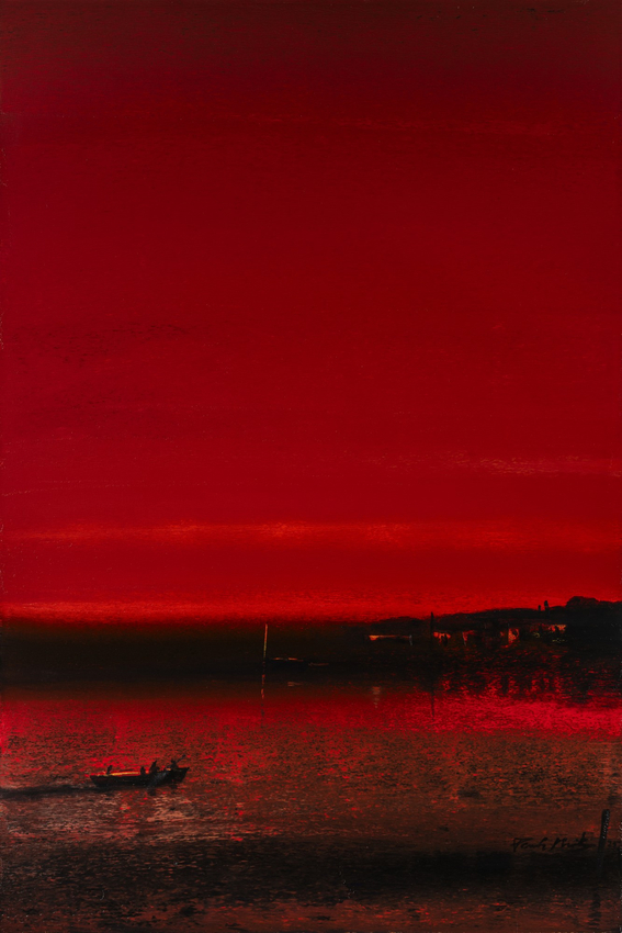 Paresh Maity, The Tranquillity, 2025, Oil and acrylic on canvas, 72 x 48 in (182.9 x 121.9 cm), MAIPA180