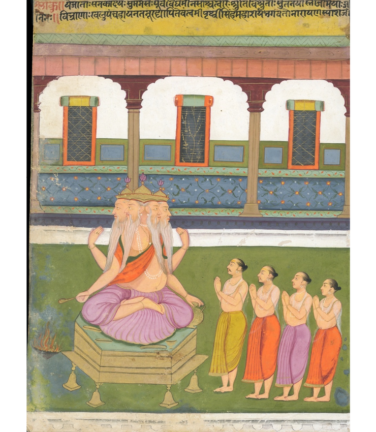 BRAHMA WITH DEVOTEES