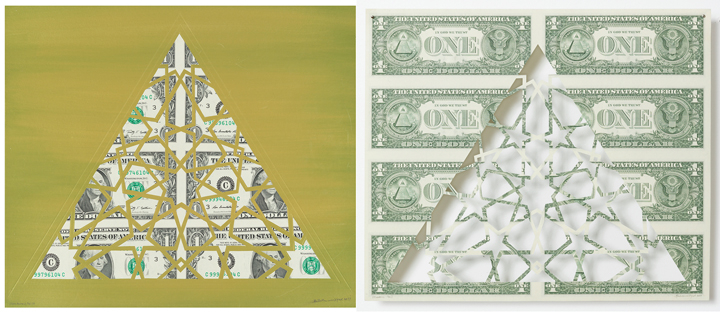 Abdullah M. I. Syed&nbsp;, Divine Structure: Triangle (Diptych)&nbsp;