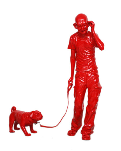 Debanjan Roy, India Shining VI (Gandhi Walking Dog)