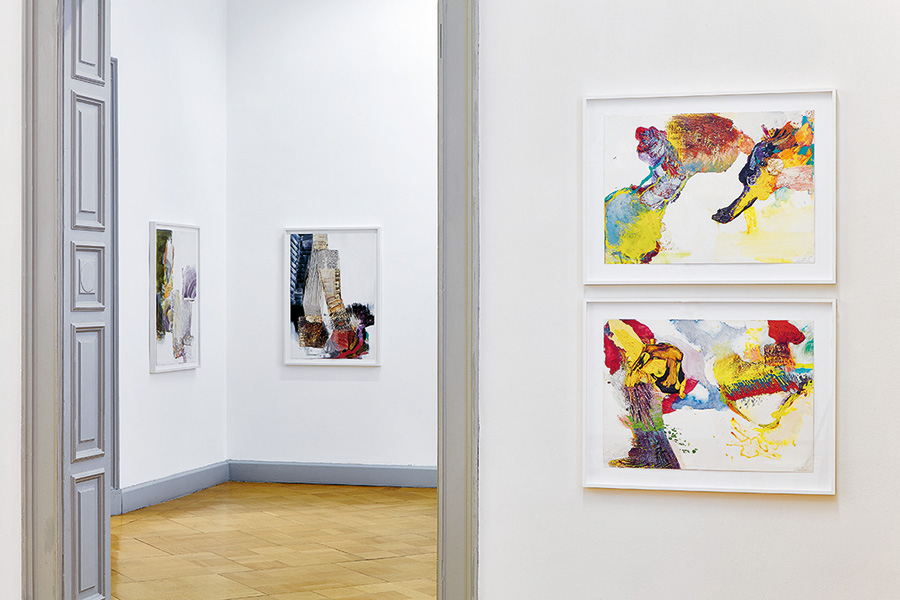Installation view of Pia Fries: vier winde, Lindenau-Museum Altenburg, 2018.