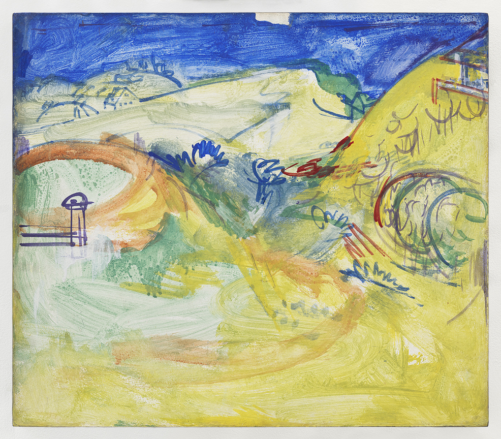 In the Hollow, 1936, Casein on panel, 19 3/4 x 22 3/4 inches, 50.2 x 57.8 cm, AMY#3472