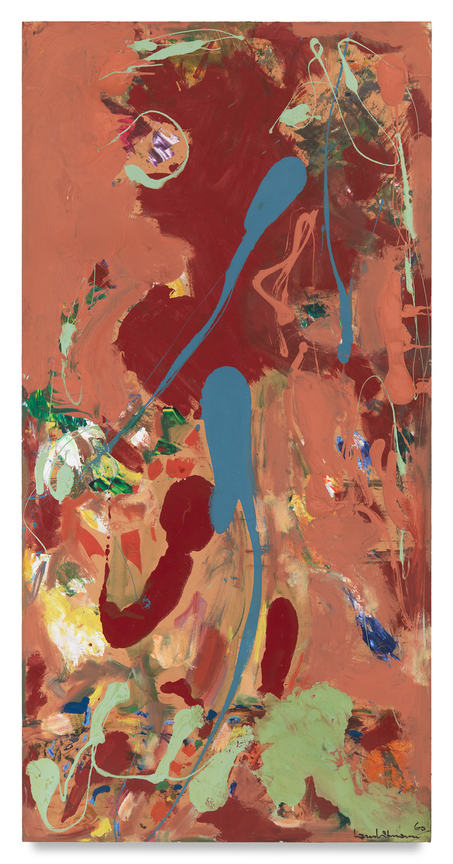 Aquatic Garden, 1960, Oil on board, 96 x 48 inches, 243.8 x 121.9 cm, AMY#1140