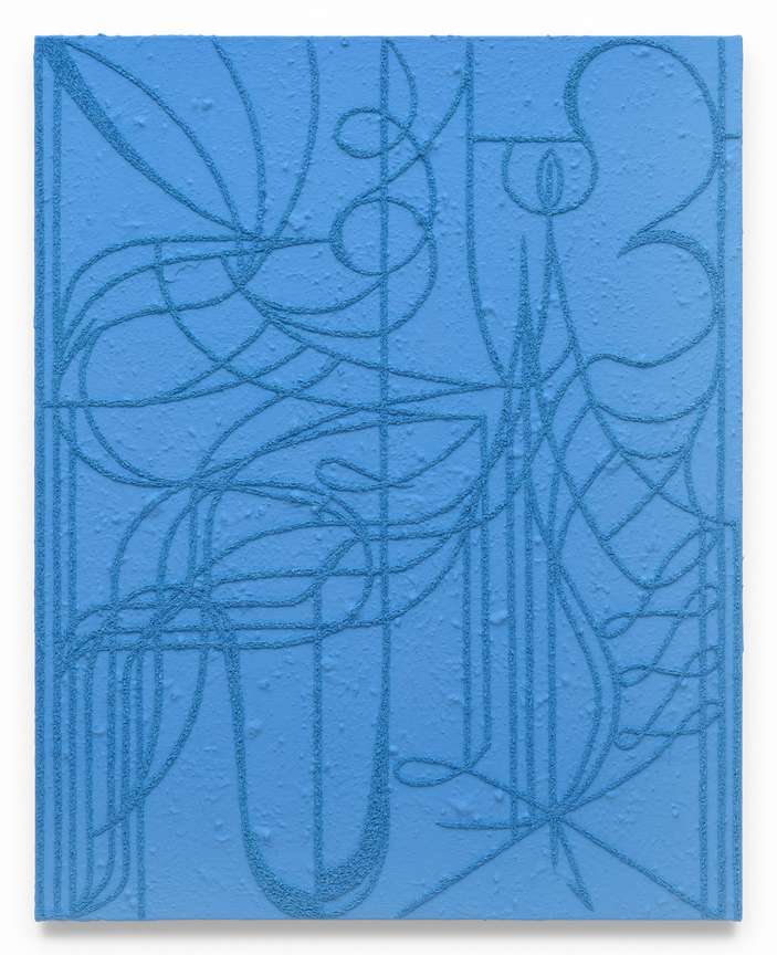 Jupiter's Scaffolding, 2023, Oil and marble dust on linen,