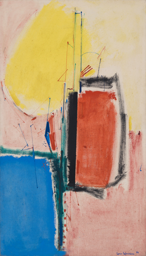 Composition No. 1, 1953, Oil on linen on board, 84 x 48 inches, 213.4 x 121.9 cm, AMY#1723