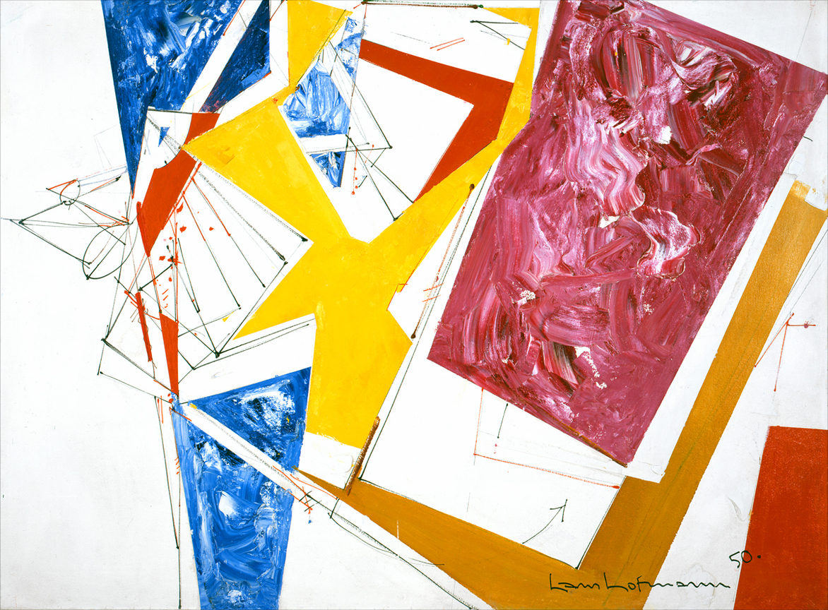 Push and Pull III, 1950, Oil on canvas, 36 x 48 inches, 91.4 x 121.9 cm, AMY#394