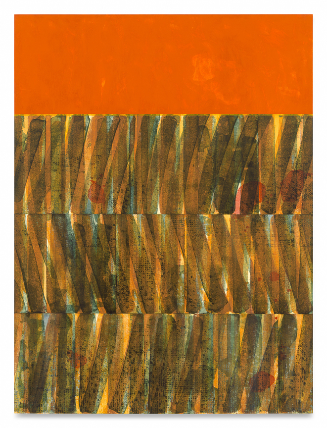 Untitled (4 Bands Burnt Orange Sediment), 2025,