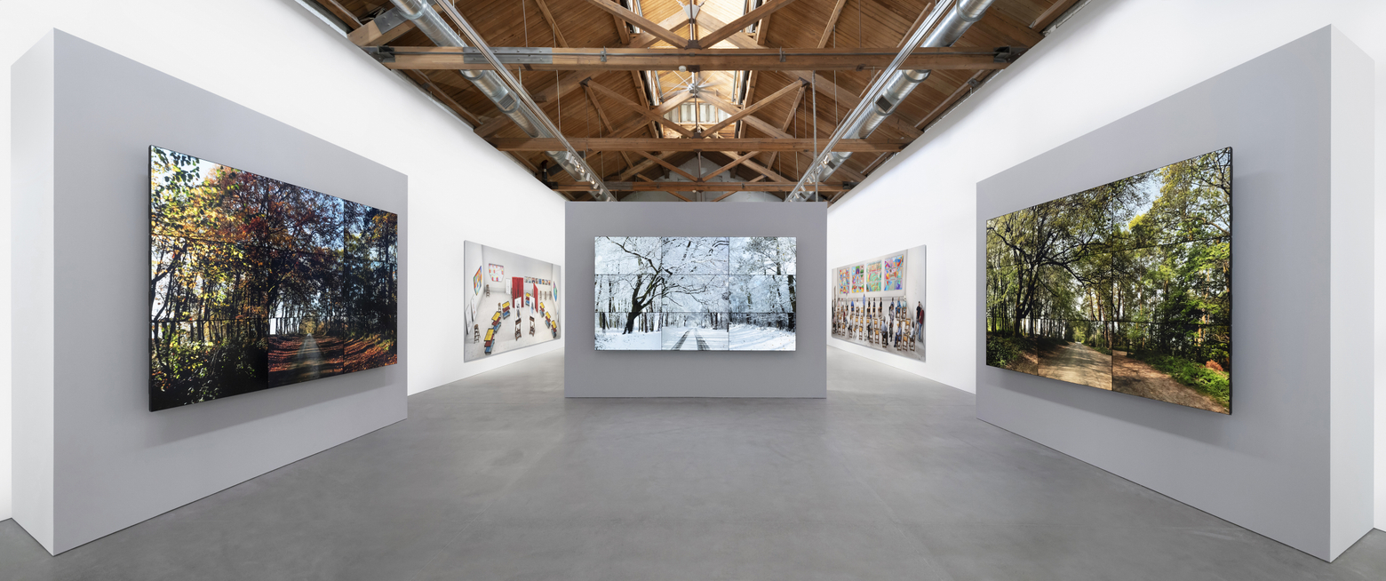 Installation view of&nbsp;David Hockney: Time and More, Space and More...&nbsp;