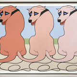 John Wesley, Untitled (Three Dogs), 1973