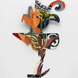 Betty Woodman Balustrade Relief Vase #30, 1991 Glazed earthenware, epoxy resin, lacquer, and paint, 55 x 38 x 8 1/2...