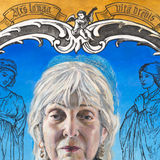 Audrey Flack Self Portrait with Flaming Heart, 2022 Acrylic and mixed media on canvas, 40 x 30 in. (101.6 x...