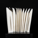 Pablo Atchugarry Untitled, 2024 Carrara marble, 11 1/4 x 12 x 6 1/4 in. (28.5 x 30.5 x 16 cm)...