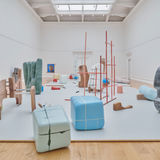 Nairy Baghramian: Jumbled Alphabet, 2024. South London Gallery. Photo: Jo Underhill⁠