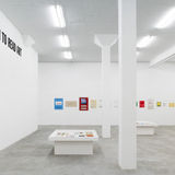 Image thumbnail: Lawrence Weiner - RED AND GREEN AND BLUE MORE OR LESS