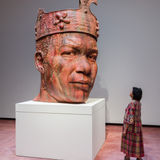 Installation view of Tavares Strachan: There Is Light Somewhere. Ruin of a Giant (King Tubby), 2024. Photo: Mark Blower. Courtesy the artist and the Hayward Gallery.