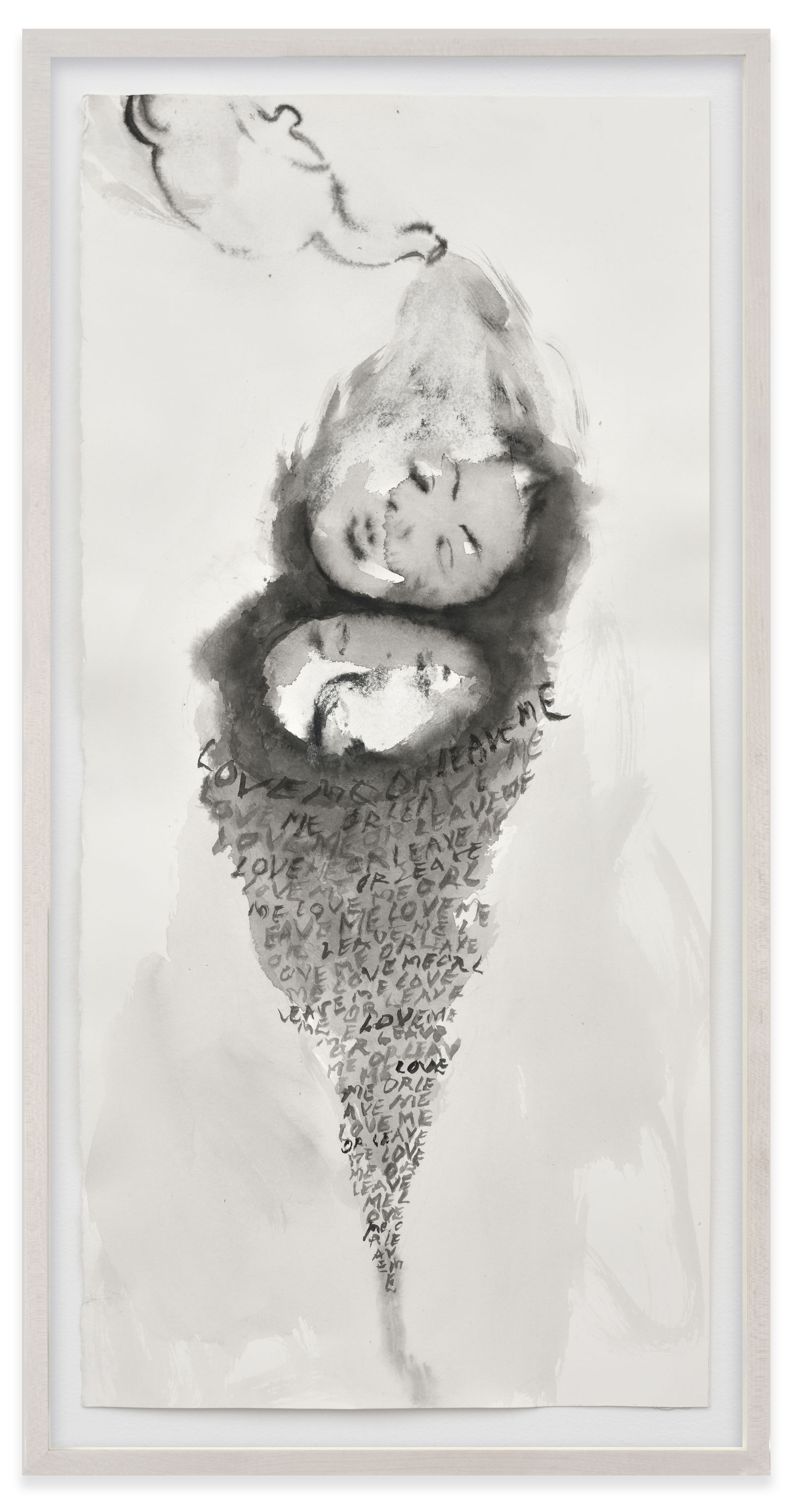 Annette Messager Love or leave, 2018 Acrylic on paper 24 5/8 x 11 3/8 in. (62.5 x 29 cm)