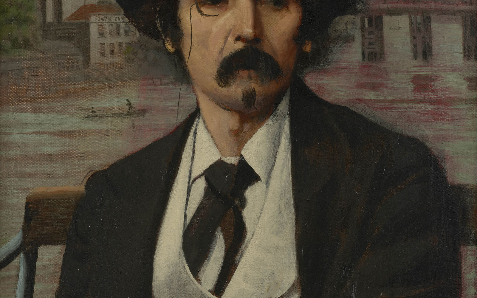 Portrait of James Abbot Whistler, but his friend Walter Greaves.