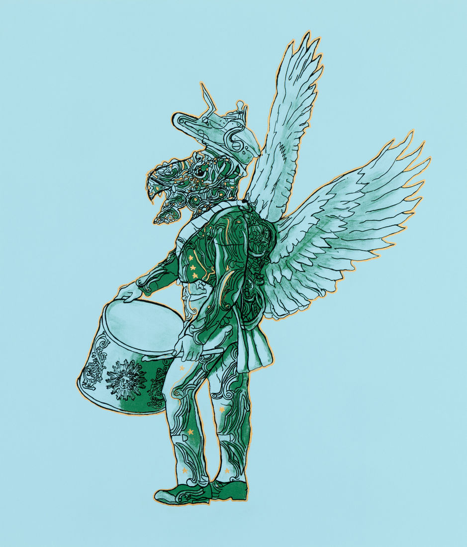 <span class="artist"><strong>Hew Locke</strong></span>, <span class="title"><em>Kings & Queens 14</em>, 2025</span>