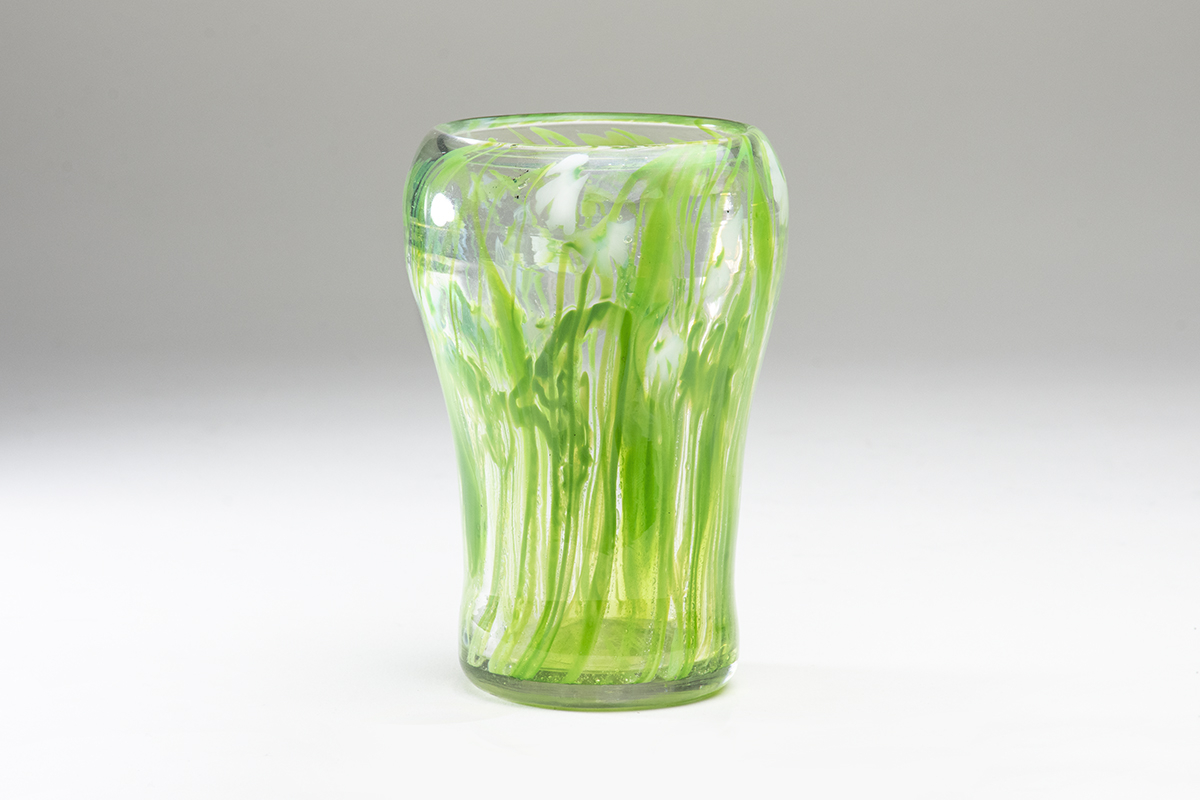 Rare Early Favrile Glass Paperweight Vase