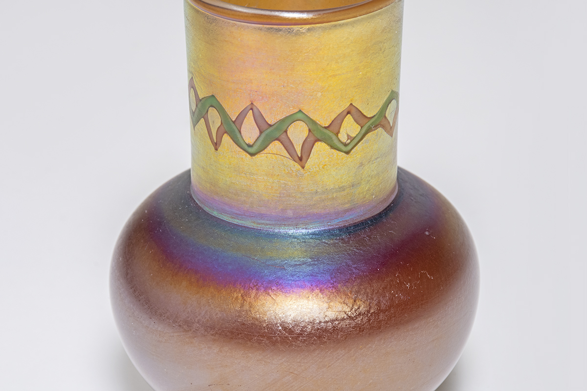 "Byzantine" Favrile Glass Cabinet Vase