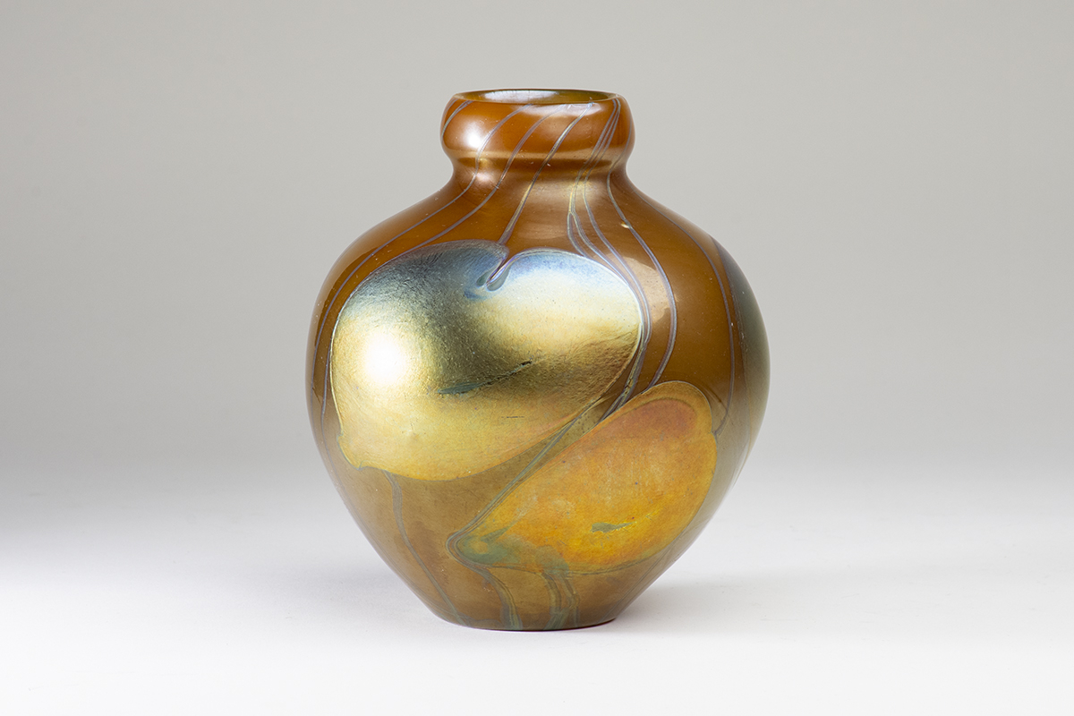 Early Decorated Favrile Glass Vase