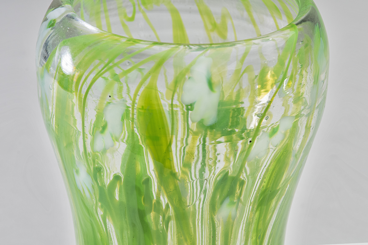 Rare Early Favrile Glass Paperweight Vase