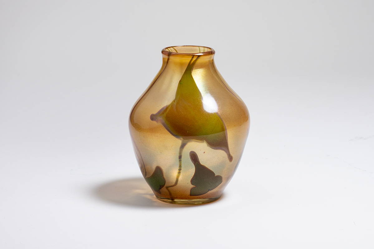 Favrile Glass Paperweight Vase