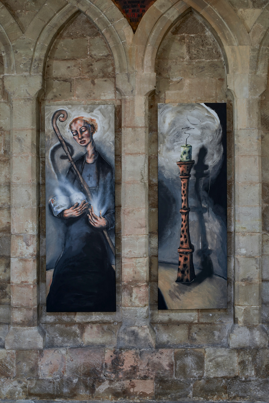 Chris Gollon, Study on canvas (III) for St Ethelflaeda , 2015