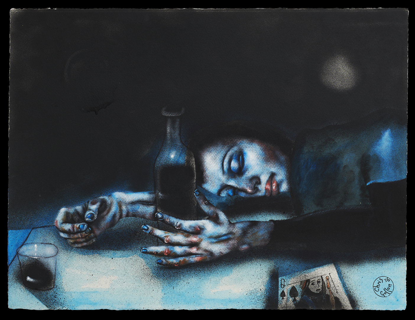 Chris Gollon, Study on Paper (IV) for Gimme Some Wine