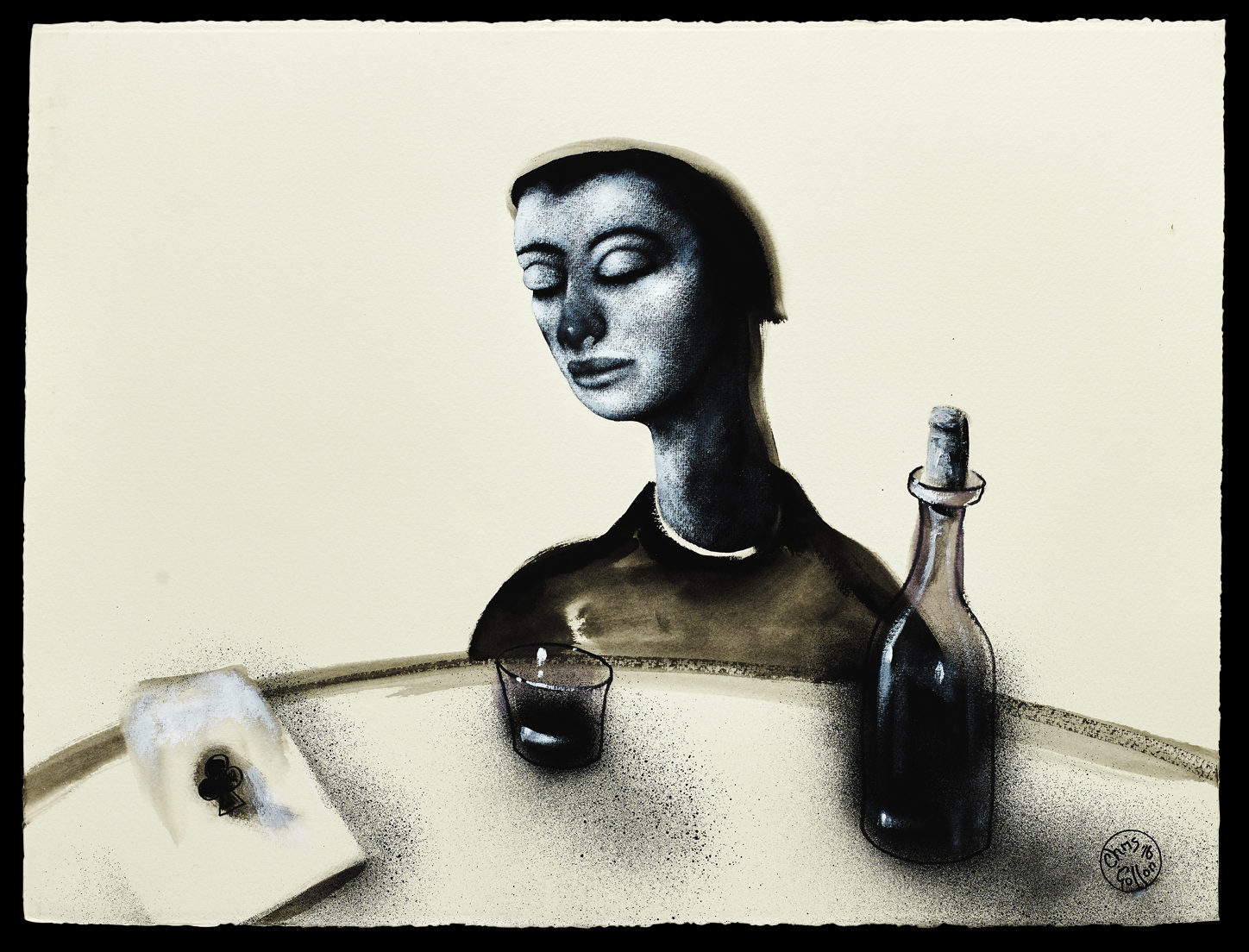 Chris Gollon, Study on Paper (X) for Gimme Some Wine