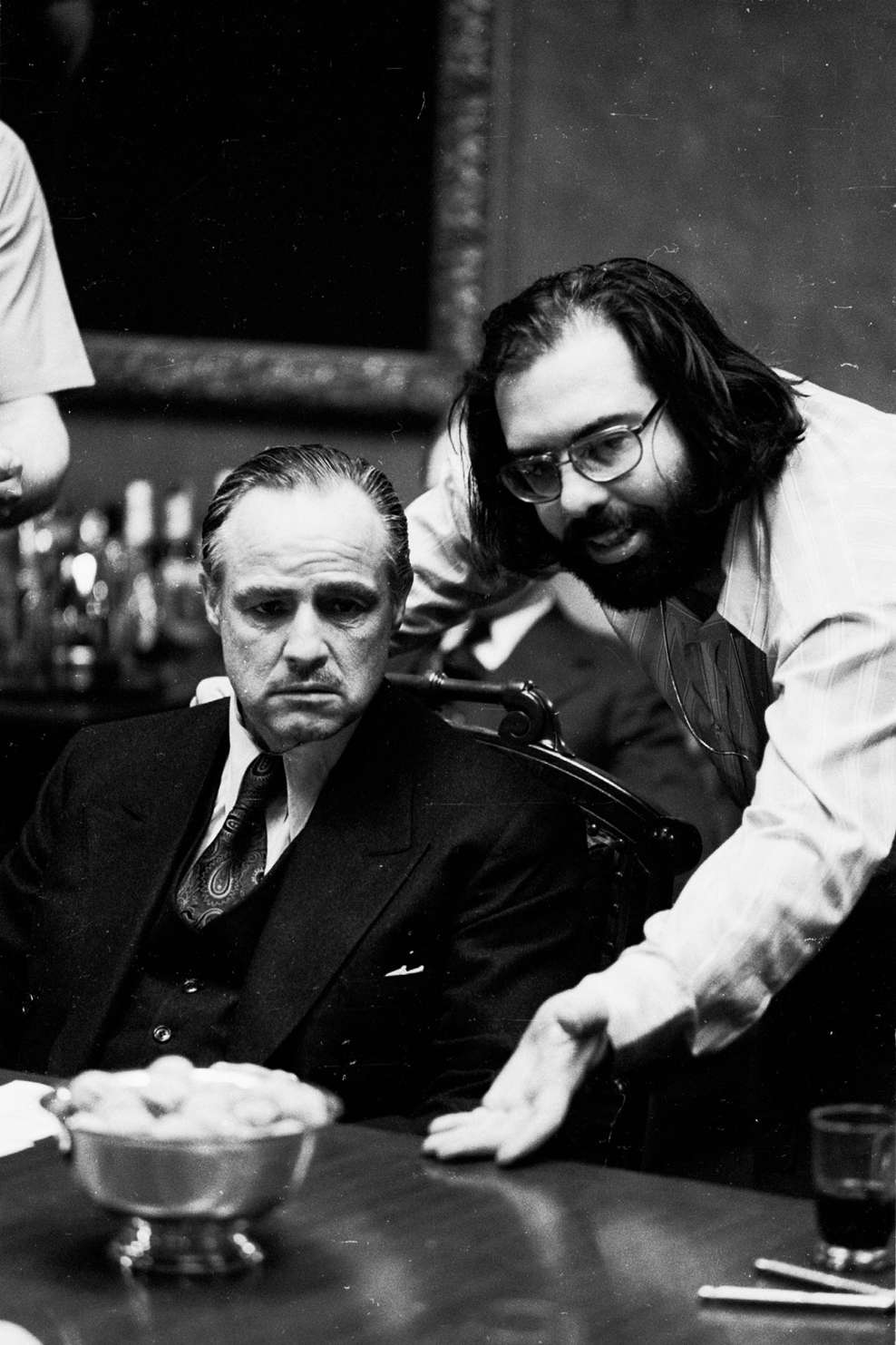 Marlon Brando and Francis Ford Coppola, 1971