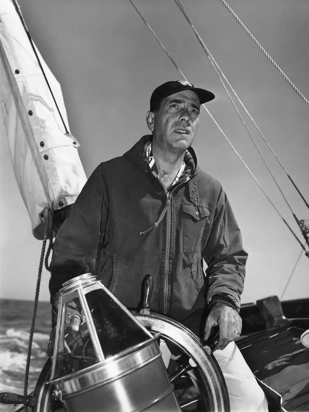 Sid Avery, Humphrey Bogart: At the Helm of His Boat Santana, 1952