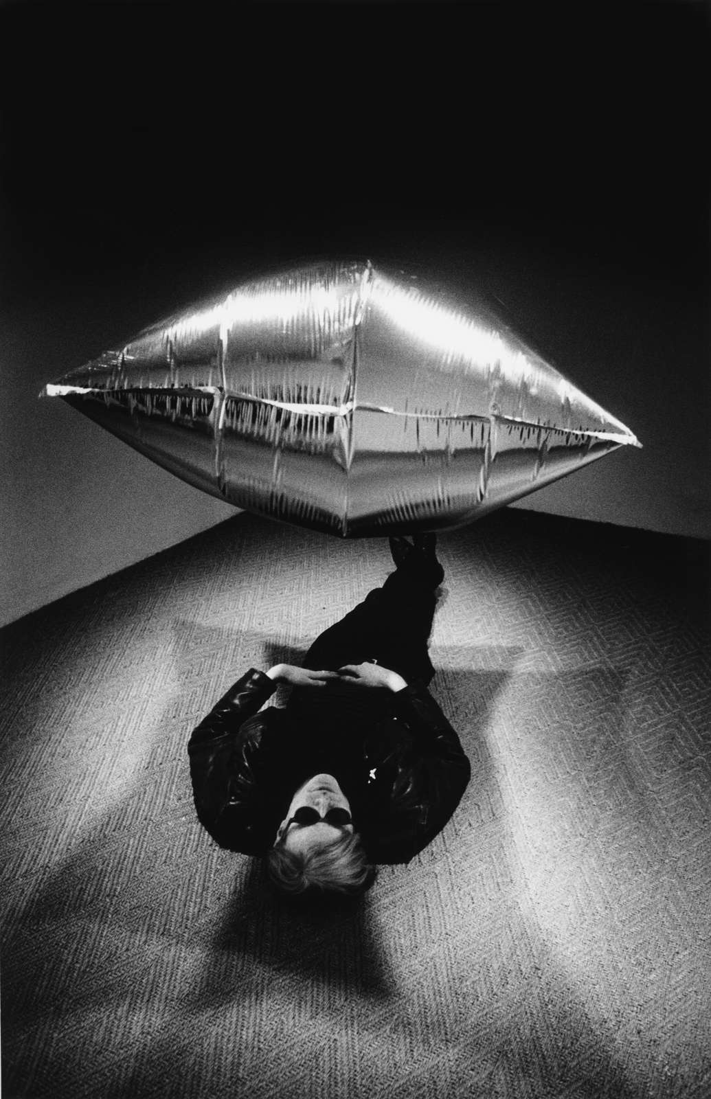 Warhol Under the Silver Cloud, New York, 1965